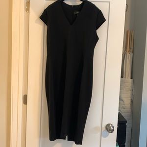 Next brand UK. Black midi dress. Size 16.